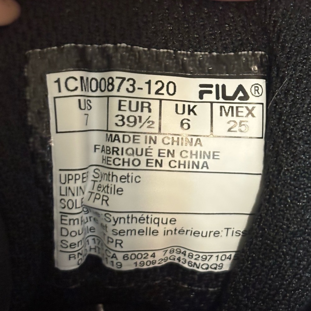 FILA West Naples White and Black Sneakers - Picture 10 of 11